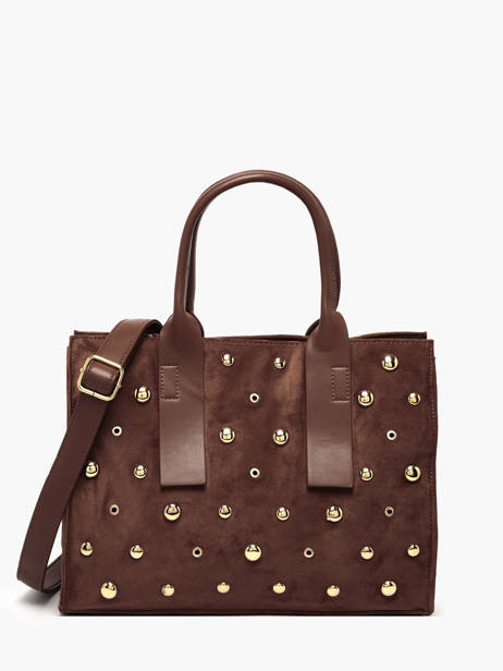 Sac Porté Main A4 Stud David jones Marron stud CM7868