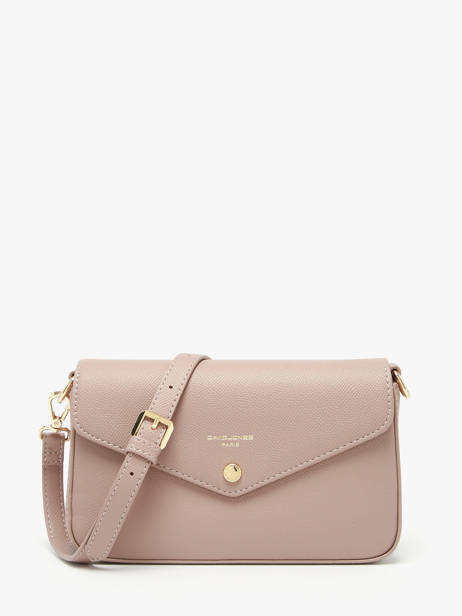 Sac Bandoulière Saffiano David jones Rose saffiano 5