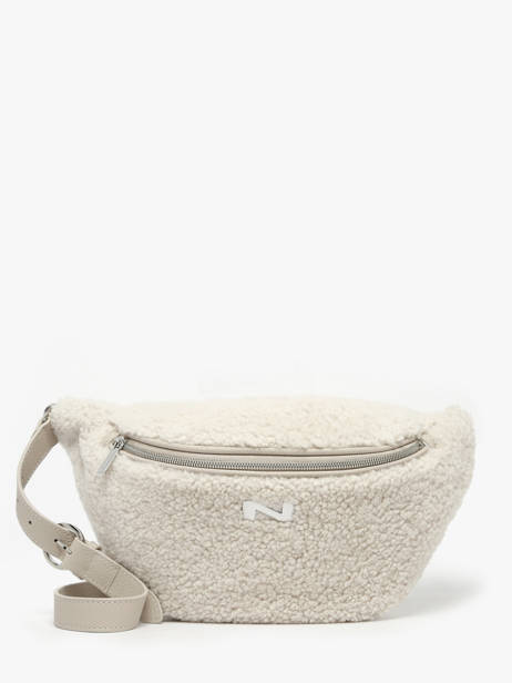 Sac Banane Derby Winter Mouton Et Cuir Nathan baume Beige n city S