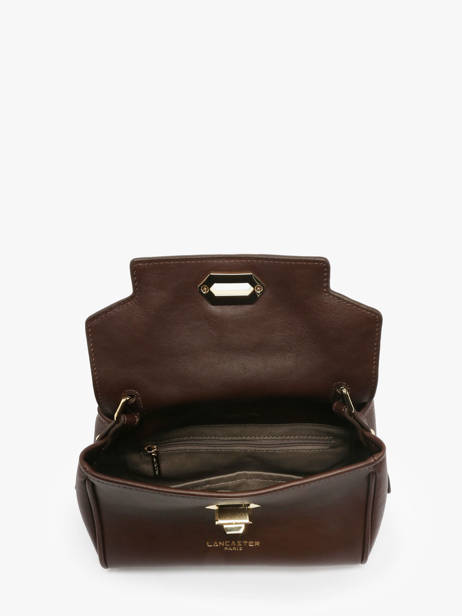 Sac Bandoulière Mademoiselle Grace Cuir Lancaster Marron mademoiselle grace 101 vue secondaire 3