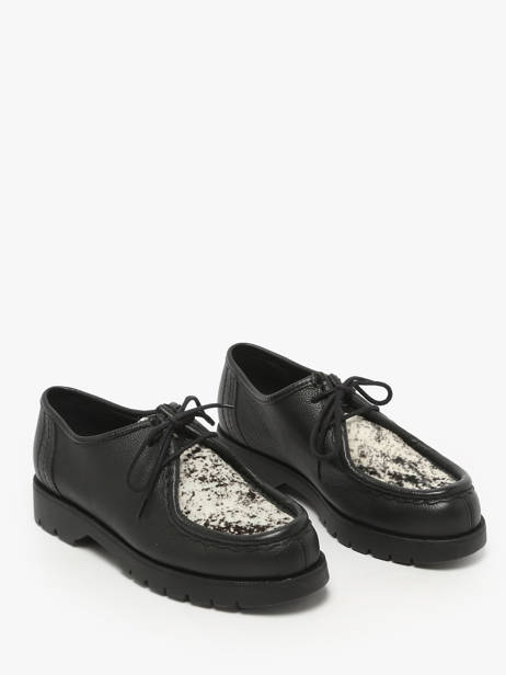 Chaussures Derbies En Cuir Kleman Noir women PADRINIB vue secondaire 1