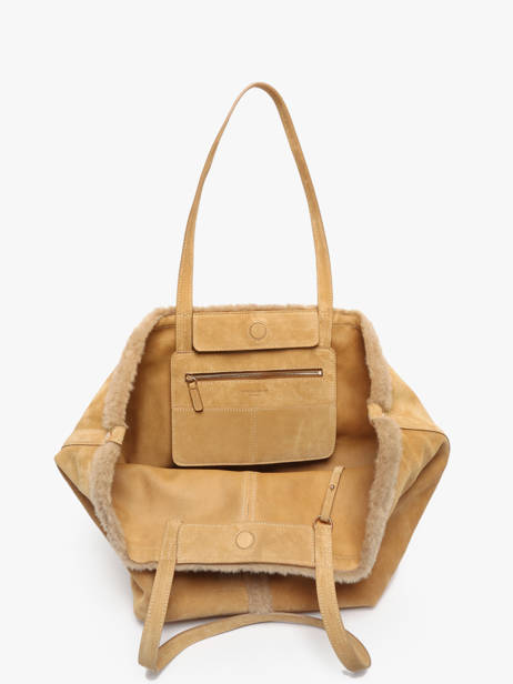 Sac Porté épaule Cabas Cuir Vanessa bruno Beige cabas 10V40873 vue secondaire 3