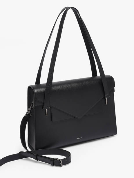 Porte Documents (main) Le tanneur Noir emily TEMI4005 vue secondaire 1