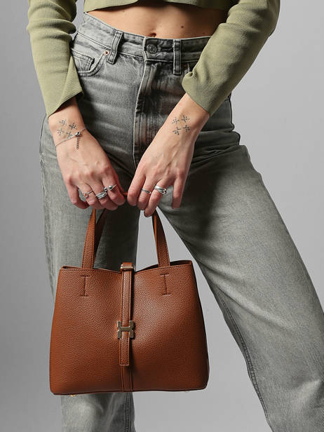 Sac Porté Main Grained Miniprix Marron grained DQ8708 vue secondaire 1
