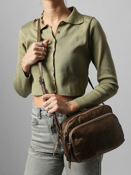 Sac Bandoulière Snake Miniprix Marron snake 19641 vue secondaire 1