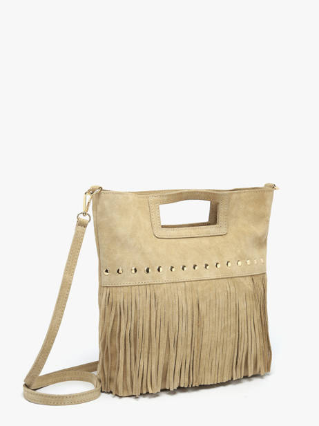 Sac Bandoulière Velvet Milano Beige velvet VE25091 vue secondaire 1