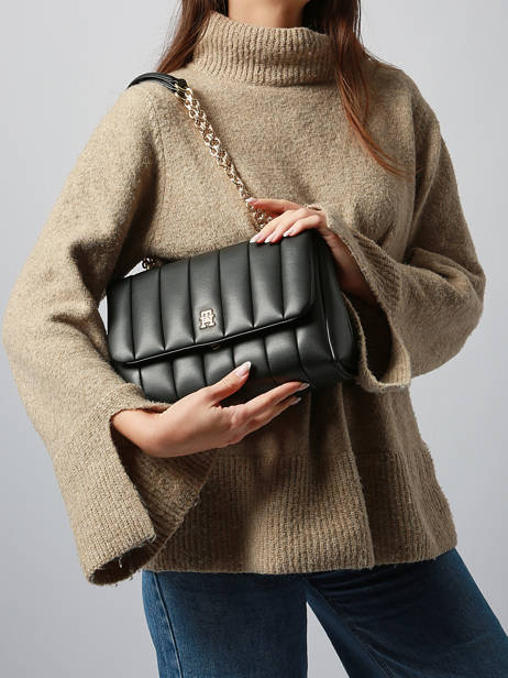 Sac Bandoulière Th Grace Polyurethane Tommy hilfiger Noir th grace AW17669 vue secondaire 1