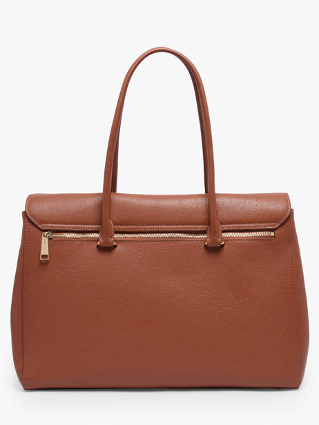Sac Porte Epaule A4 Milano Cuir Lancaster Marron milano cosmos 57 vue secondaire 3