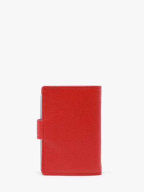 Porte-cartes Confort Cuir Hexagona Rouge confort 467254 vue secondaire 2