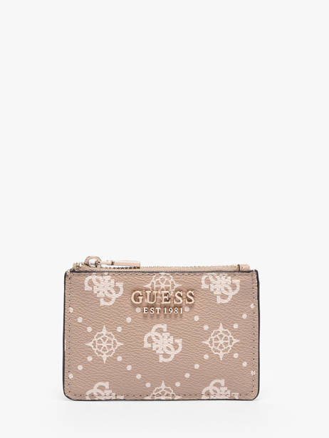 Porte-cartes Carrie Logo Guess Beige carrie logo GP989850