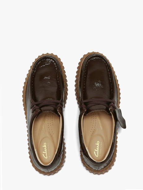 Chaussures Derbies Plateforme En Cuir Clarks Marron women 26186667 vue secondaire 3