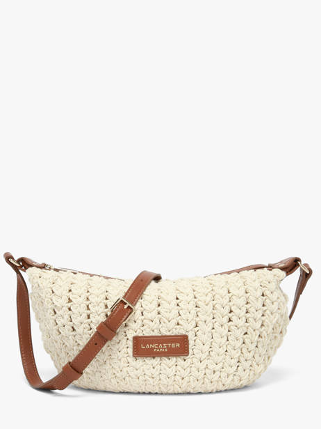 Sac Bandoulière Tresse Coton Lancaster Beige tresse coton 68