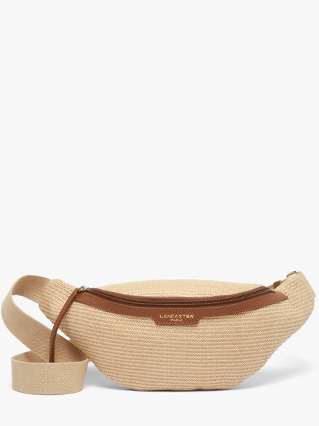 Sac Banane Lancaster Beige mini osier italie 76