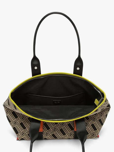 Sac Cabas Zippé M Mistral Rollable Nylon Et Cuir Lancel Multicolore mistral A13997 vue secondaire 3