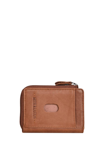 Porte-monnaie Arthur Cuir Arthur & aston Marron johany 946 vue secondaire 2