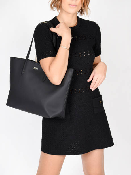 Sac Cabas Anna Reversible Lacoste Noir anna 18SAXPG6 vue secondaire 3