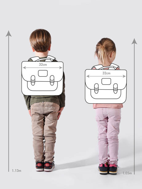 Cartable 1 Compartiment Affenzahn Vert schoolbag CAR1 vue secondaire 1