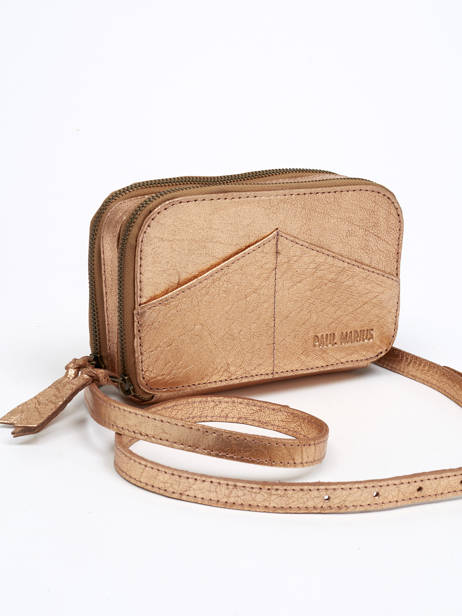 Sac Banane/bandoulière Paula Cuir Paul marius Or vintage PAULA vue secondaire 3