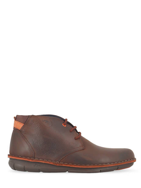 Boots Alfa En Cuir Fluchos Marron men F0681