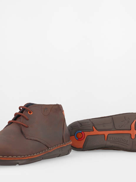 Boots Alfa En Cuir Fluchos Marron men F0681 vue secondaire 1
