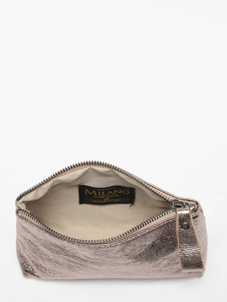 Trousse Zippée Nine Cuir Milano Marron nine NI22114N vue secondaire 1